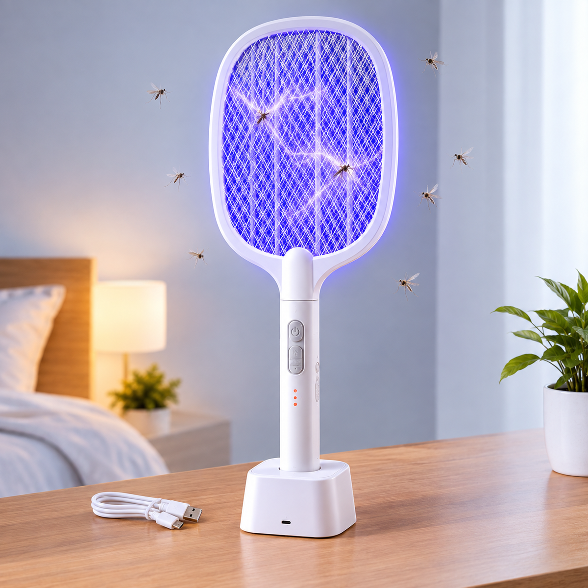 Multifunction Electric Mosquito Swatter